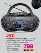 JVC Bluetooth Portable Radio CD Player
