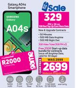 Samsung A04s Smartphone-On 1GB Red Top Up Core More Data