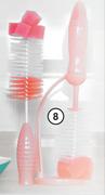 Baby Things Bottle Brush Cleaner With Sponge Assorted Colours-Each