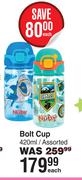 Nuby Bolt Up Assorted-420ml Each