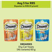 Dreamies Dry Cat Treats All Variants-For Any 3 x 60g