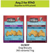 Ol'Roy Dog Biscuits All Variants-For Any 2 x 1Kg