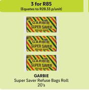 Garbie Super Saver Refuse Bags Roll-For 3 x 20's