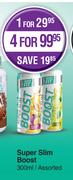 Body Fit Super Slim Boost Assorted-For 4 x 300ml