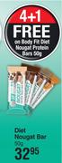 Body Fit Diet Noughat Protein Bar-50g Each