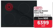Defy 800mm Gemini Ceran Hob DHD 413