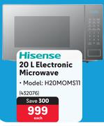 Hisense 20L Electronic Microwave H20MOMS11