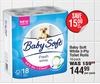 Baby Soft White 2 Ply Toilet Rolls 18 Pack-Per Pack