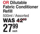 Sta Soft Dilutable Fabric Conditioner Refill-500ml Each