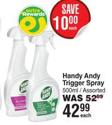 Handy Andy Trigger Spray Assorted-500ml Each