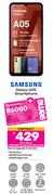 Samsung Galaxy A05 Smartphone-On 1.3GB Red Top Up Core More Data