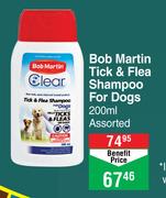 Bob Martin Tick & Flea Shampoo For Dogs-200ml