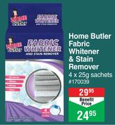 Home Butler Fabric Whitener & Stain Remover 4 x 25g Sachets