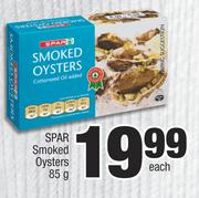 Spar Smoked Oysters-85g Each
