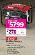 Ryobi Generator RG-2700