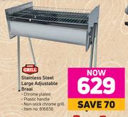 Expert Grill Stainless Steel Large Adjustable Braai