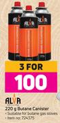 Alva 220g Butane Canister-For 3