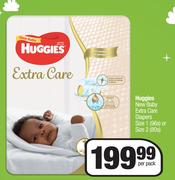 Huggies New Baby Extra Care Diapers-Per Pack