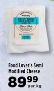 Food Lover's Semi Modified Cheese-Per kg