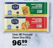 Clover IWS Processed Cheese Slices-810g Each