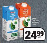 Spar Soya Milk Assorted-1L Each