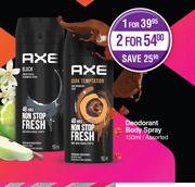Axe Deodorant Body Spray Assorted-For 2 x 150ml