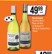Boschendal Boschen Blanc,Blanc De Noir,Le Bouquet Or The Rose Garden Rose-750ml Each
