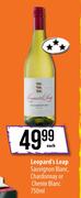 Leopard's Leap Sauvignon Blanc, Chardonnay Or Chenin Blanc-750ml Each