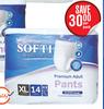 Softi Premium Adult Pants 14 Extra Large-Per Pack