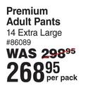 Softi Premium Adult Pants 14 Extra Large-Per Pack