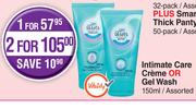 Lil-Lets Intimate Care Creme Or Gel Wash Assorted-150ml