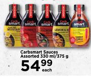 5Carbsmart Sauces Assorted-330ml/375g Each