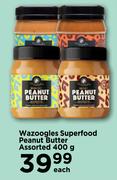 eWazoogles Superfood Peanut Butter Assorted-400g Each