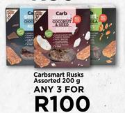 4Carbsmart Rusks Assorted-For Any 3 x 200g