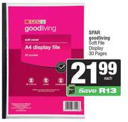 Spar Good Living Soft File Display 30 Pages-Each