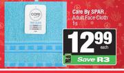 Care By Spar Adult Face Cloth-1s Each