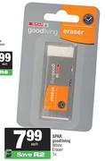 Spar Good Living White Eraser-1s Each