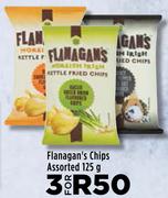 Flanagan's Chips Assorted-For 3 x 125g