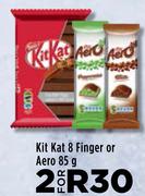 Kit Kat 8 Finger Or Aero-For 2 x 85g