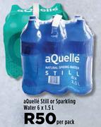Aquelle Still Or Sparkling Water-6 x 1.5L Per Pack