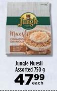 Jungle Muesli Assorted-750g Each