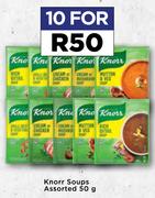 Knorr Soups Assorted-For 10 x 50g