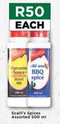 Scalli's Spices Assorted-500ml Each