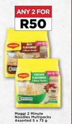 Maggi 2 Minute Noodles Multipacks Assorted-For 2 x 5 x 73g