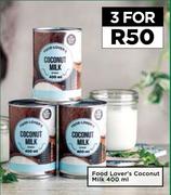 Food Lover's Coconut Milk-For 3 x 400ml