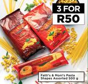 Fatti's & Moni's Pasta Shapes Assorted-For 3 x 500g