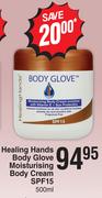 Healing Hands Body Glove Moisturising Body Cream SPF15-500ml
