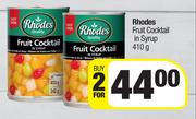 Rhodes Fruit Cocktail In Syrup-For 2 x 410g