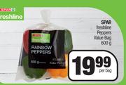 Spar Freshline Peppers value Bag-600g Per Bag