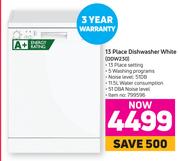 Defy 13 Place Dishwasher (White) DDW230
